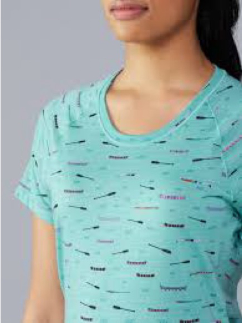Smartwool Merino 150 Base Layer Print Short Sleeve Tee in Nile Blue - Picture 4 of 11